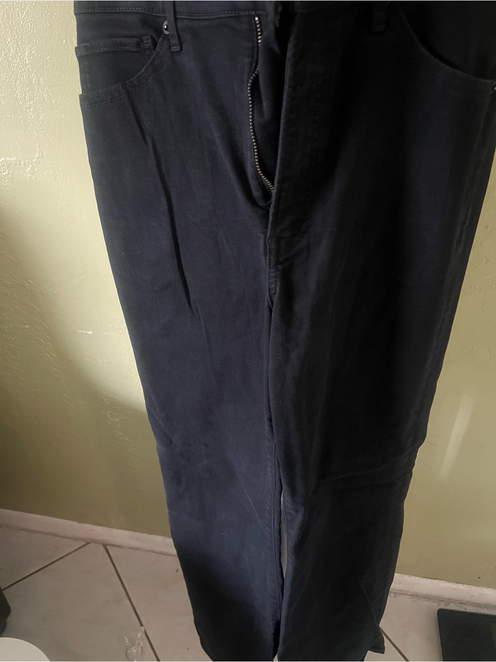 Express Men's Navy Straight-Leg Dress Pants
